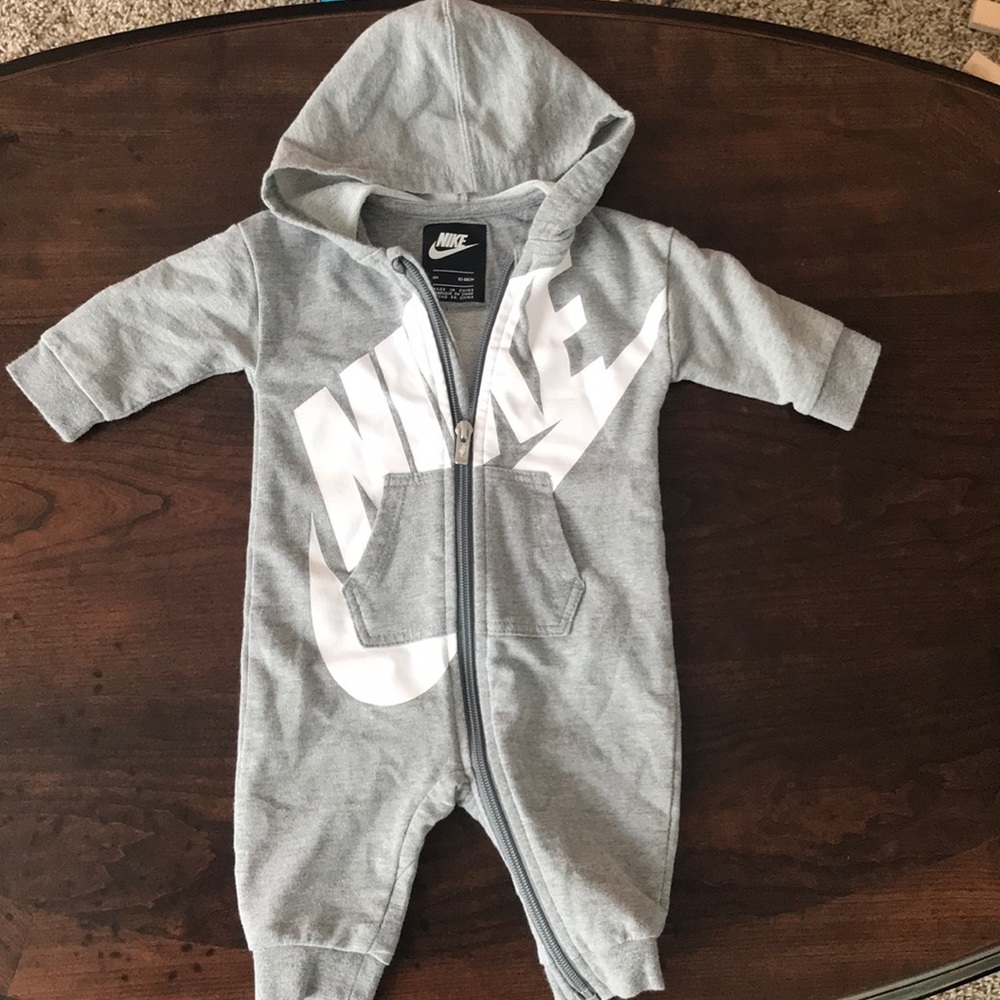 Nike 6M zip up onesie hoodie